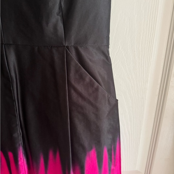 Milly Coco Dress, Black, Pink, Exposed Zipper, Pockets, Sleeveless, 8, Worn Once - Picture 7 of 7